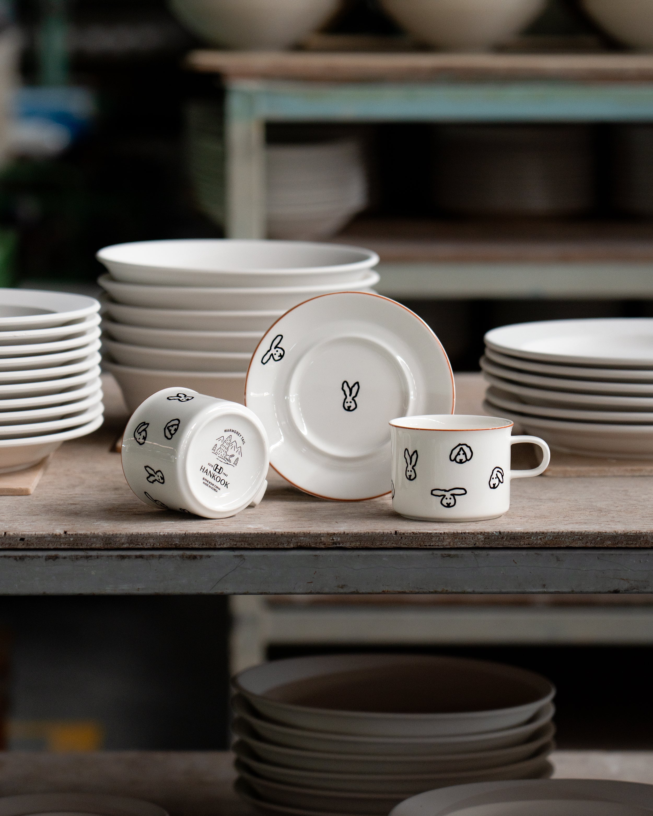 BUNNY BUNNY - Mug(M) & Saucer