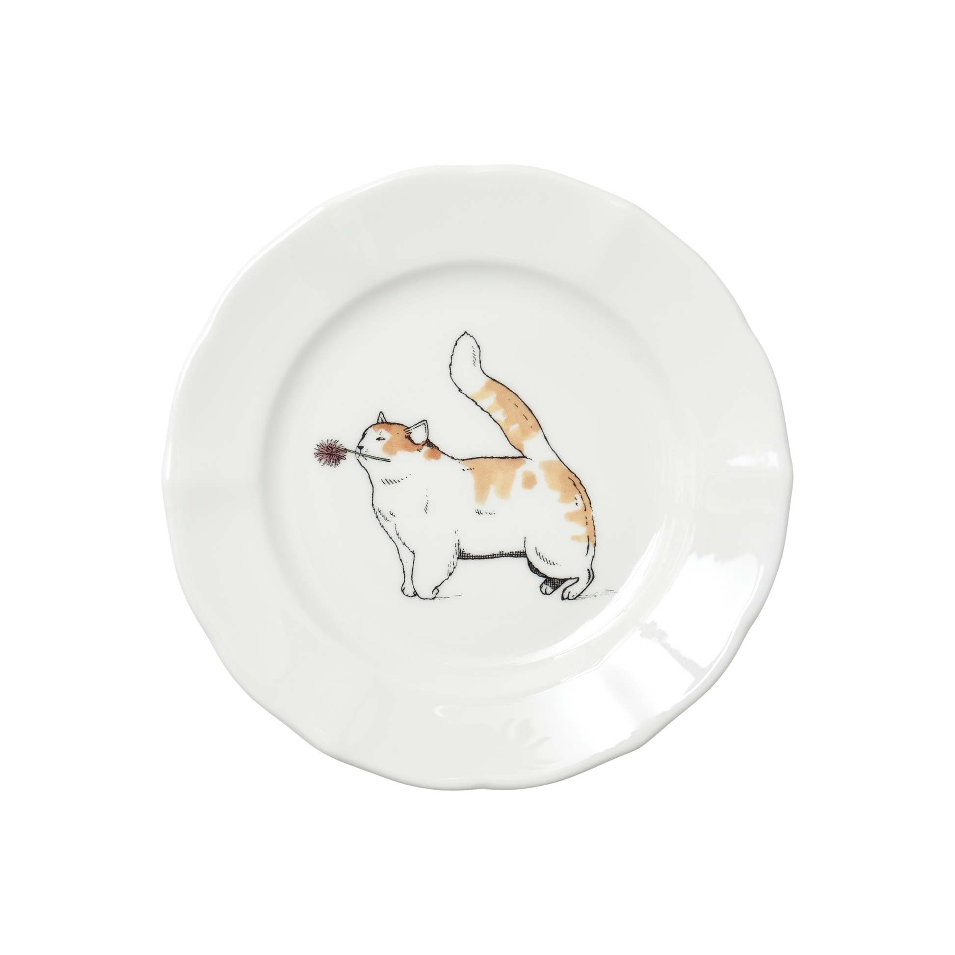Thibaud Herem Objet - 6" Plate (Happy Cat) transparent background image