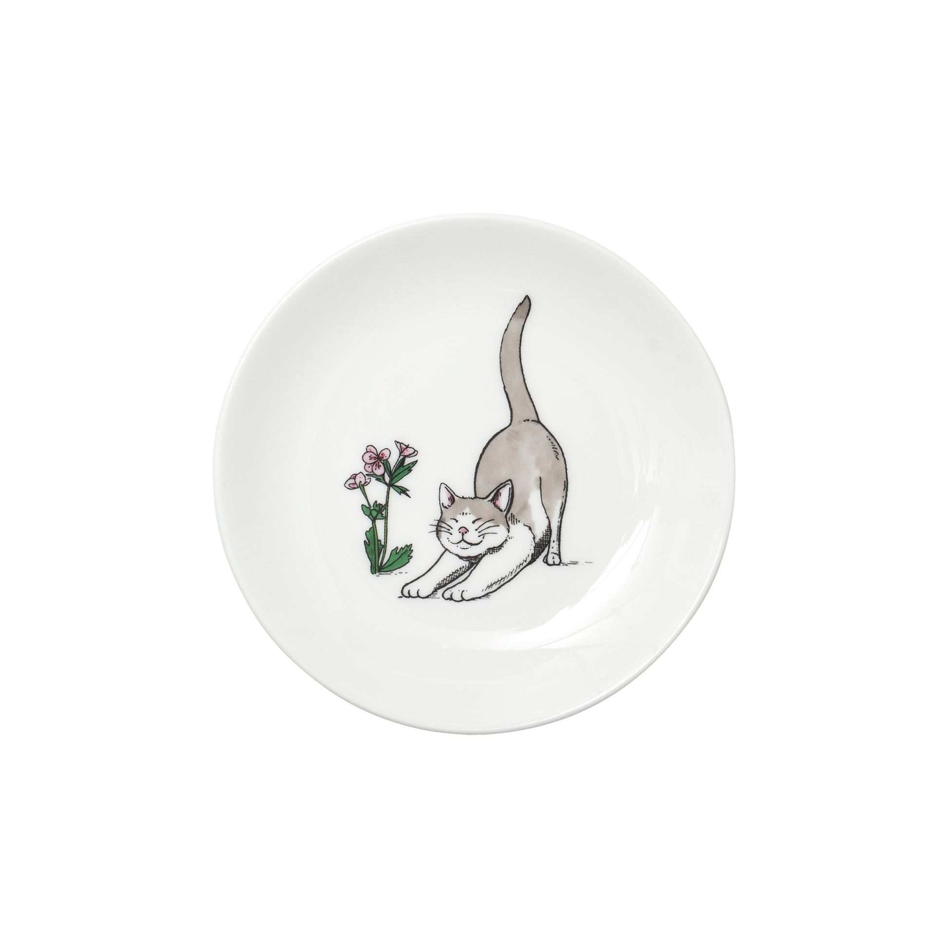 Thibaud Herem Objet - 5" Plate (Stretching Cat) transparent background image