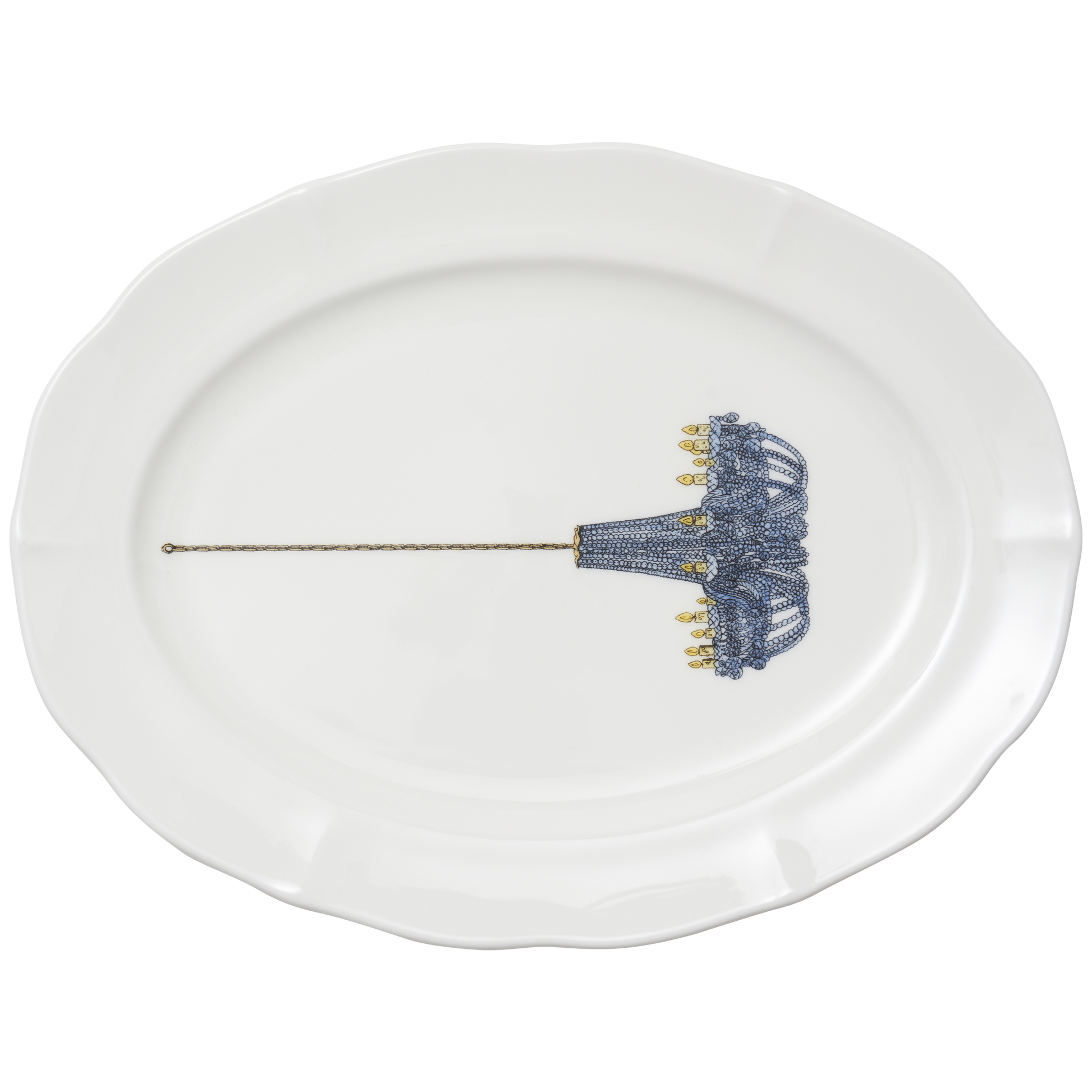 Thibaud Herem Objet - Oval Platter (Crystal Chandelier) transparent background image