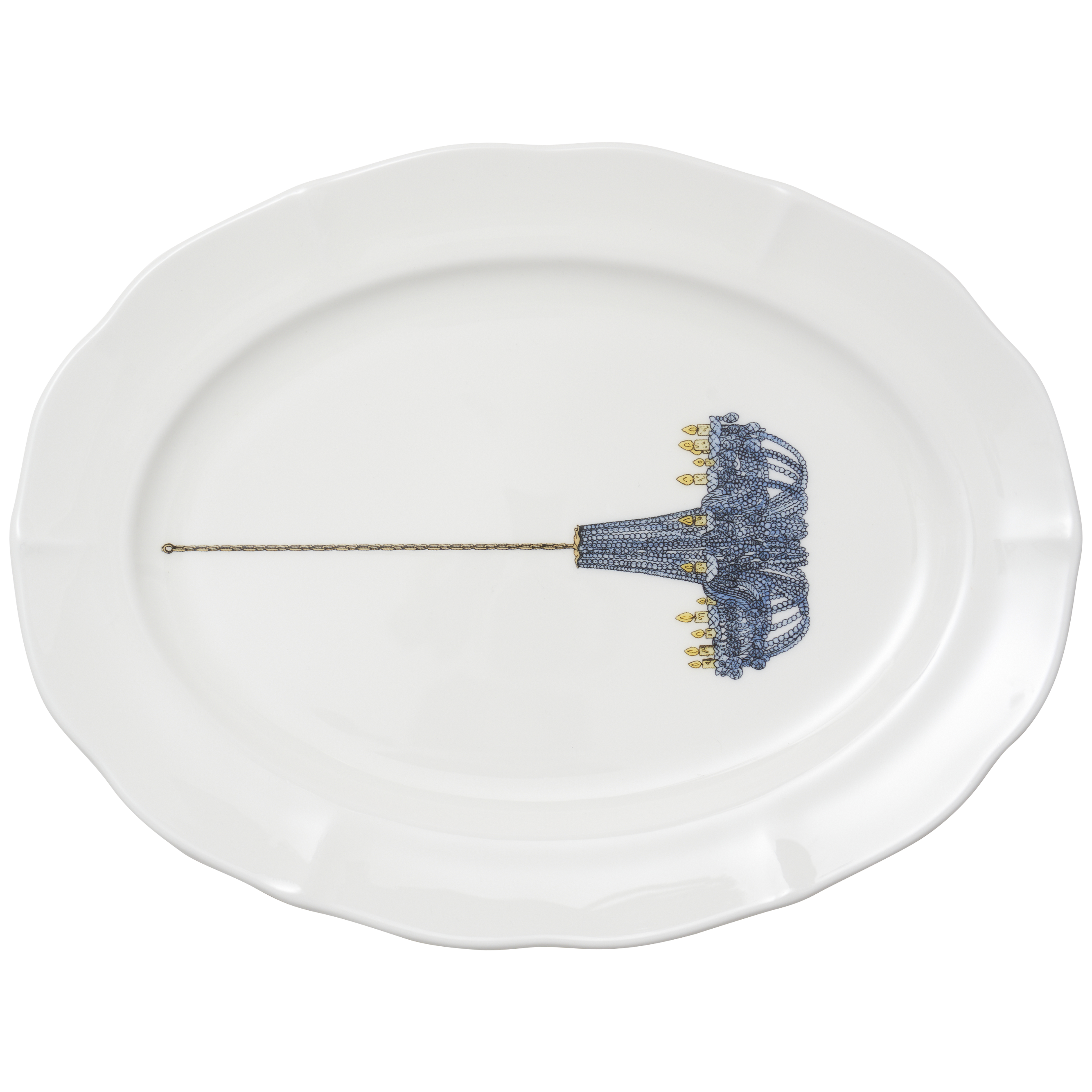 Thibaud Herem Objet - Oval Platter (Crystal Chandelier) transparent background image