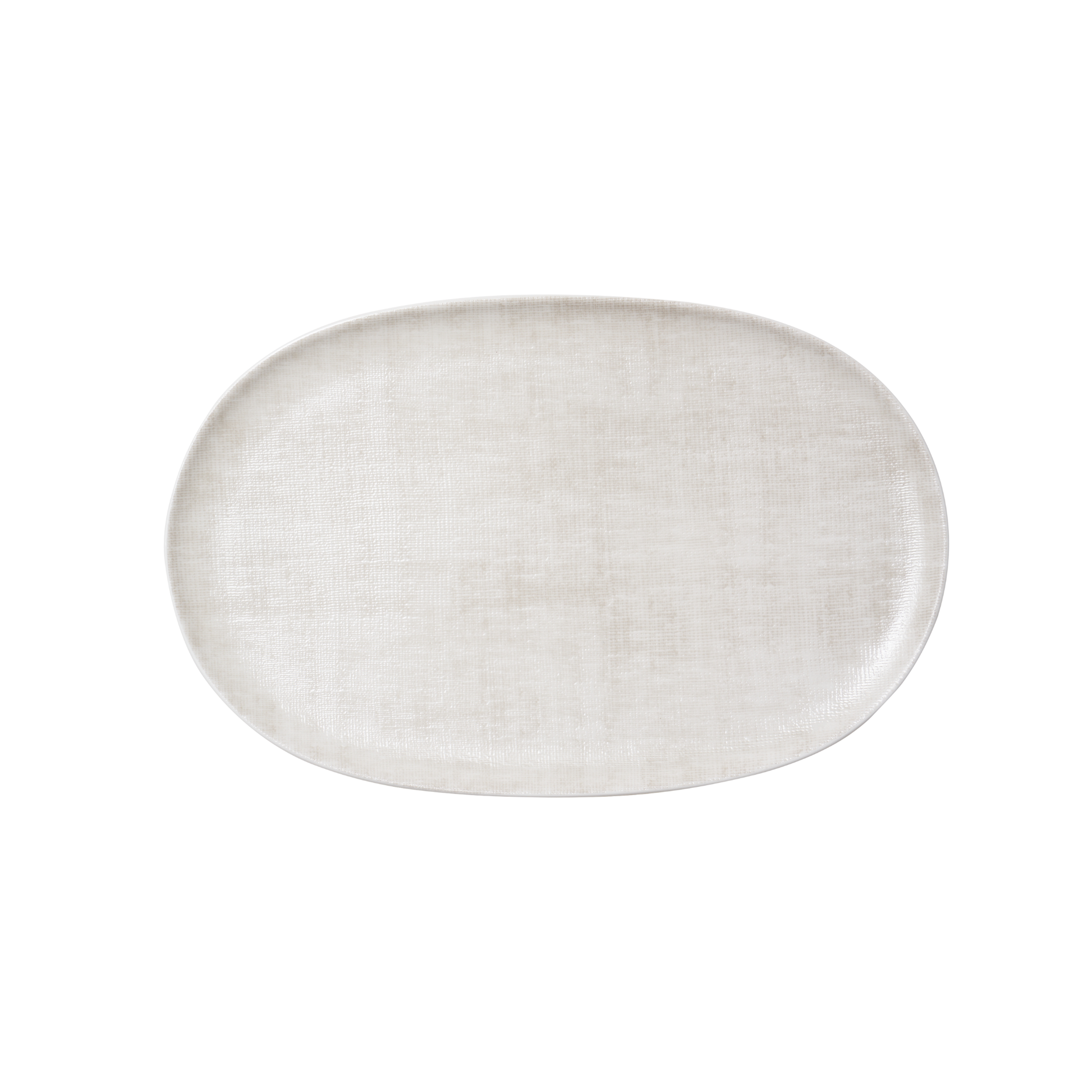 Yeon - 11" Oval Platter ivory